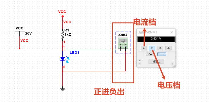 万用表测量电流电压