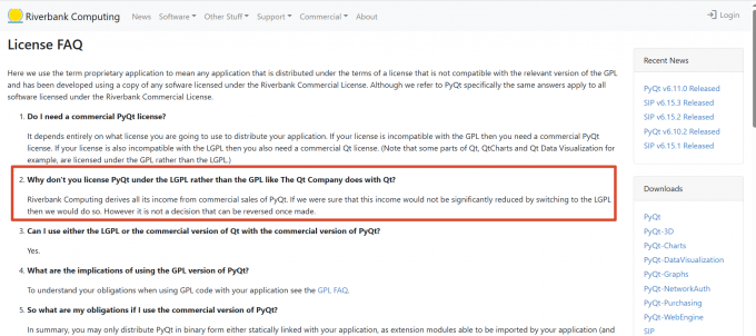 License FAQ