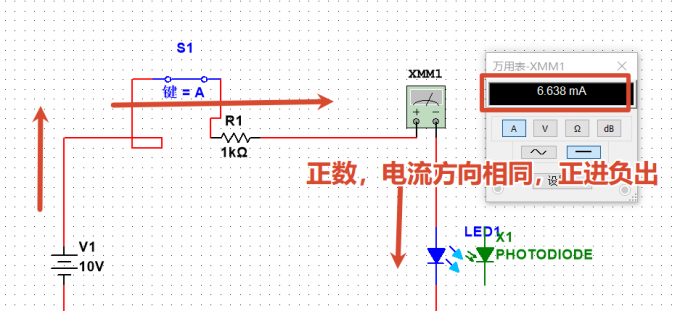 万用表测电流方向